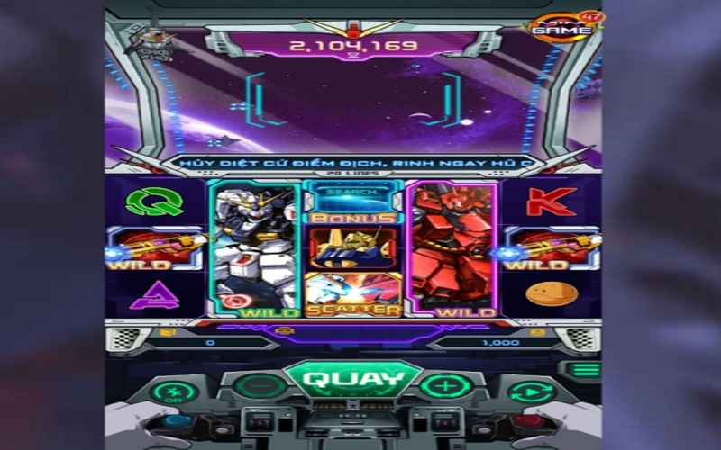 Những tính năng đặc biệt có tại quay hũ Gundam V9bet